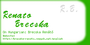 renato brecska business card