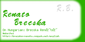 renato brecska business card